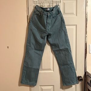 Zara straight leg denim pants